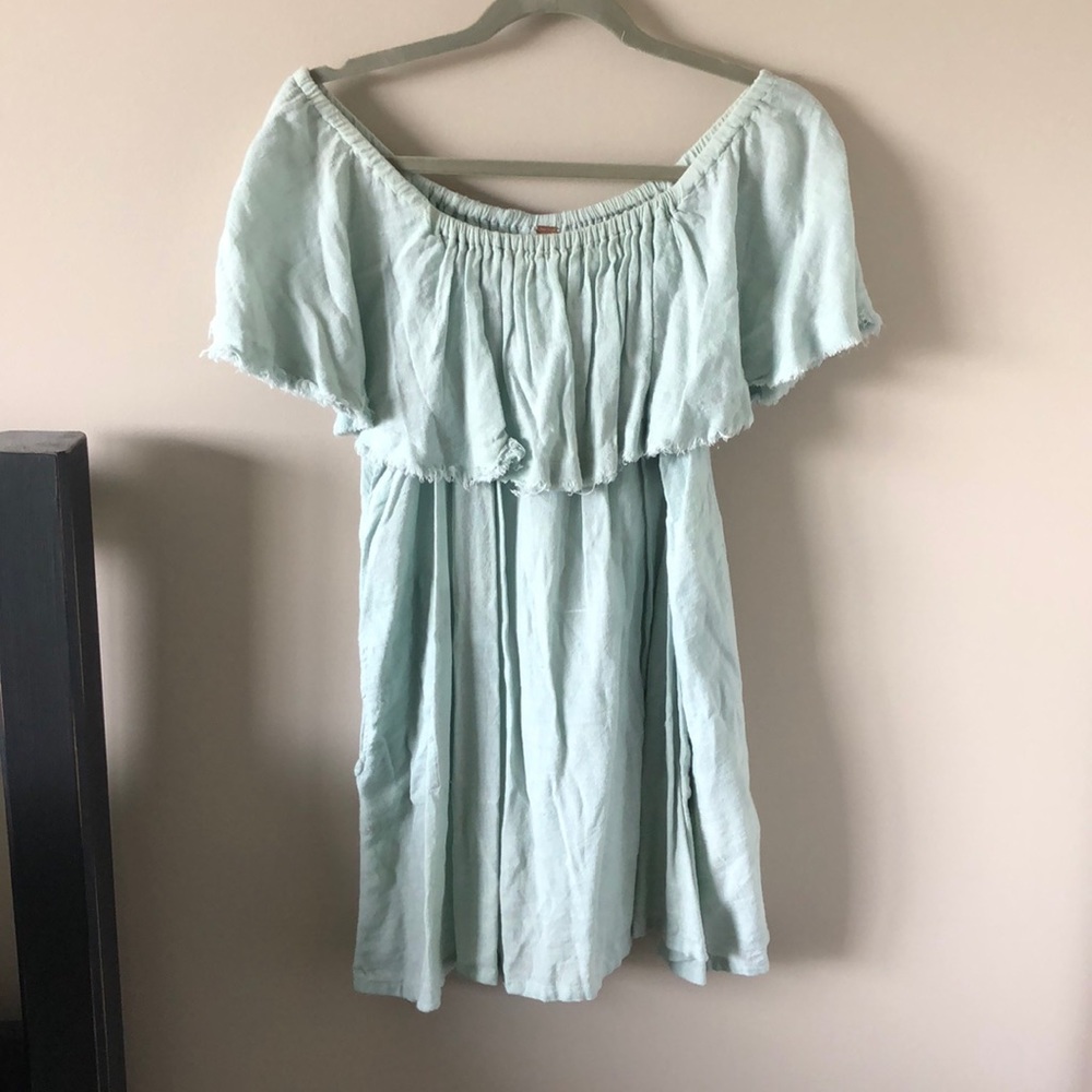 Free People Flowy Off the Shoulder Dress